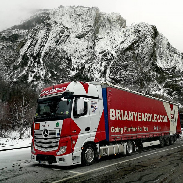 Truck in snow