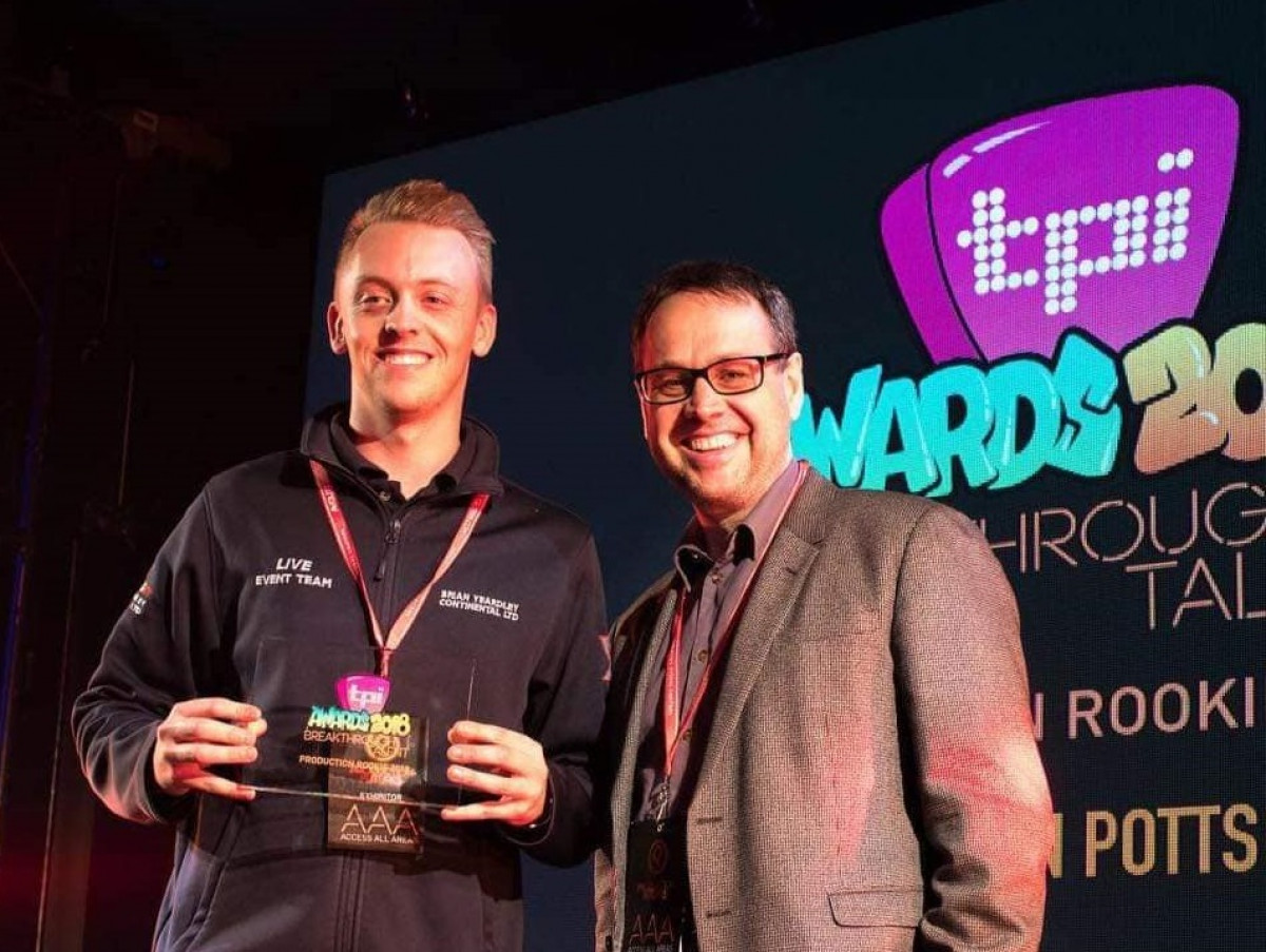 Congratulations Jordan Potts - Tpi Rookie Of The Year