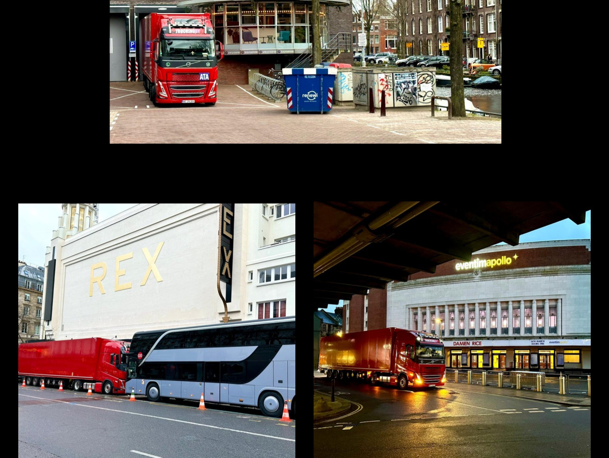 TRUCKINGBY on tour with Damien Rice