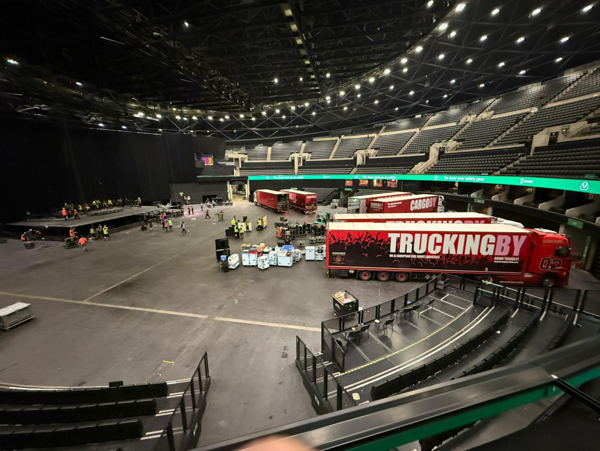 Loading into the OVO - Glasgow